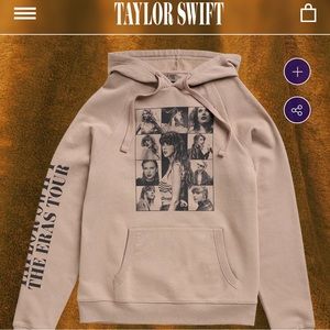 Last Taylor Swift The Eras Tour Taupe Hoodie XS
